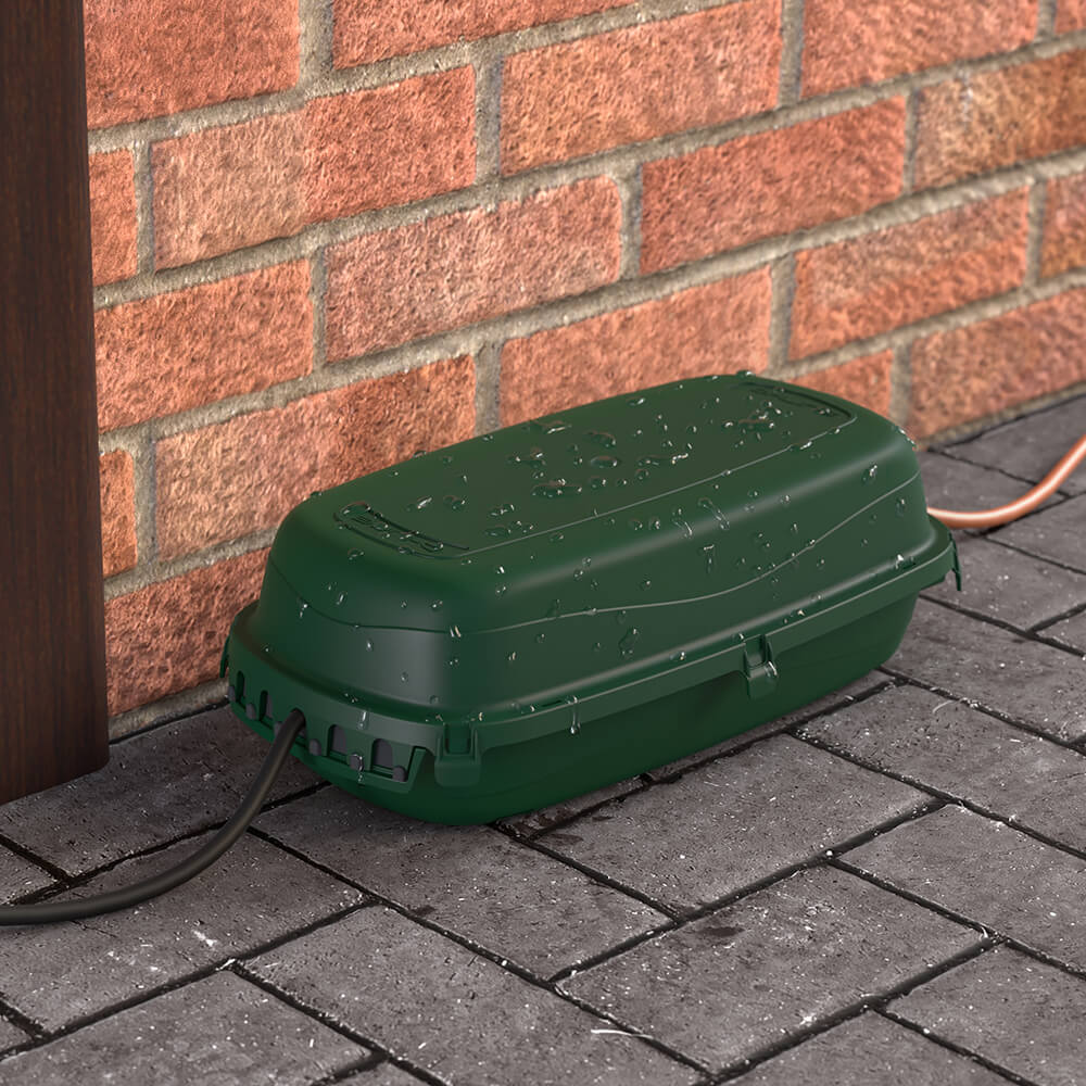 Outdoor Cable Box Weatherproof Green