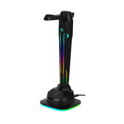 Headsetställ SAC1 RGB Med 4xUSB-portar och Type-C 1m