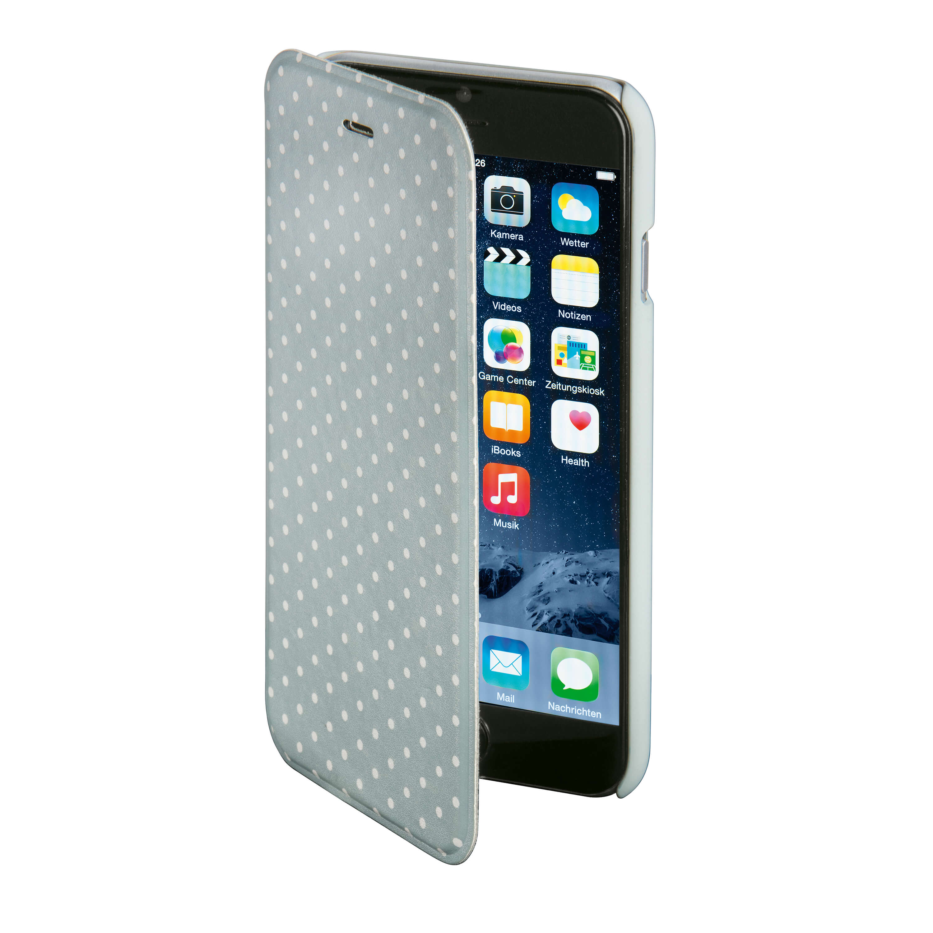 Hama Mobilewallet Designline Iphone6 6s Dots Glow Grey