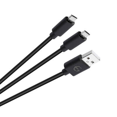 Kabel Dubbel Micro-USB SCH15 3m för PS4/XB1