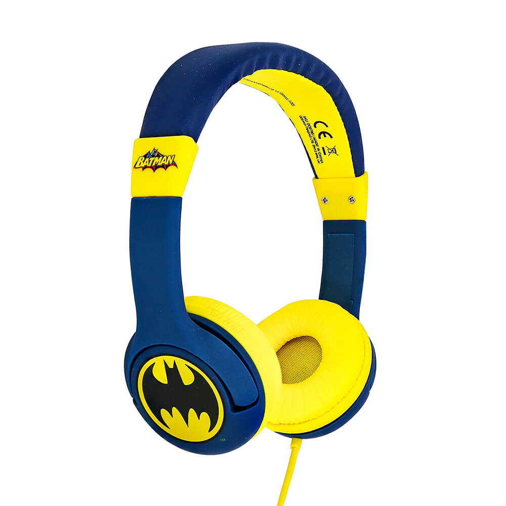 BATMAN Headphones Junior On-Ear 85dB Bat Logo - Tura Scandinavia